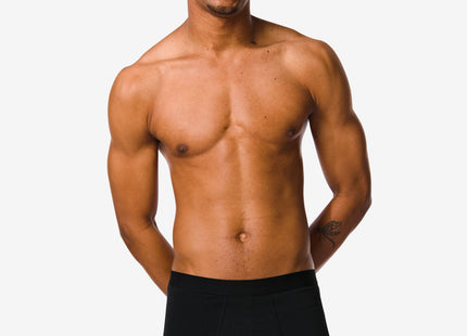 men's boxers long - 3 pieces black