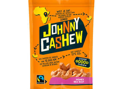 Johnny Cashew Honing Zeezout 100g