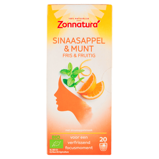 Zonnatura Thee Sinaasappel & Munt Fris & Fruitig