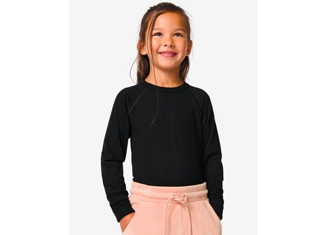 kinder thermo t-shirt zwart