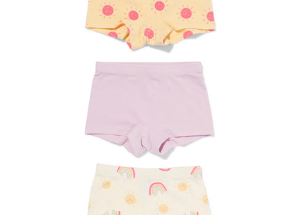 children's boxers stretch cotton - 3 pieces lilac