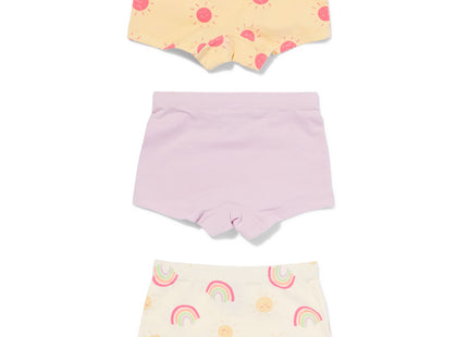 children's boxers stretch cotton - 3 pieces lilac