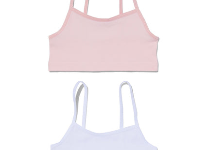 children's soft tops seamless rib - 2 pieces light pink