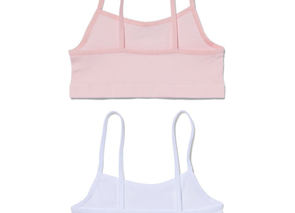 children's soft tops seamless rib - 2 pieces light pink