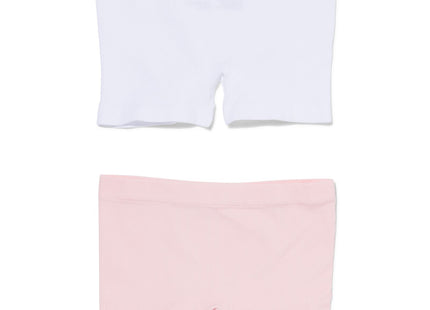 seamless children's boxers - 2 pieces light pink