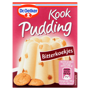 Dr. Oetker kookpudding bitterkoekjes