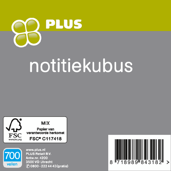 Notitiekubus 700 vel