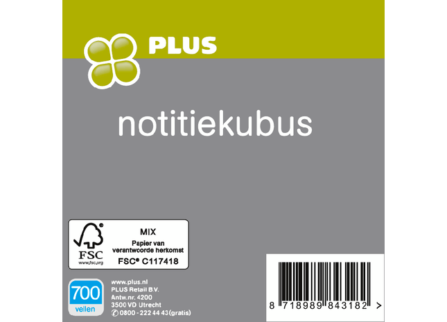 Notizwürfel 700 Blatt