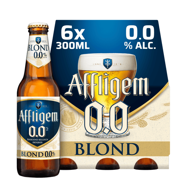 Affligem Blonde 0.0 beer bottle