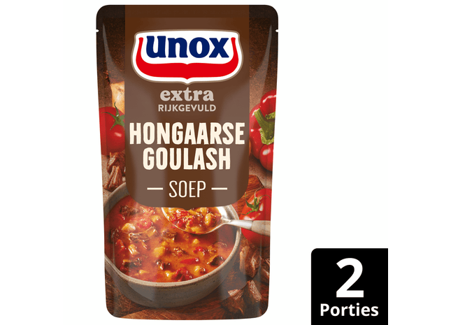 Unox Soep in zak goulashsoep extra gevulde
