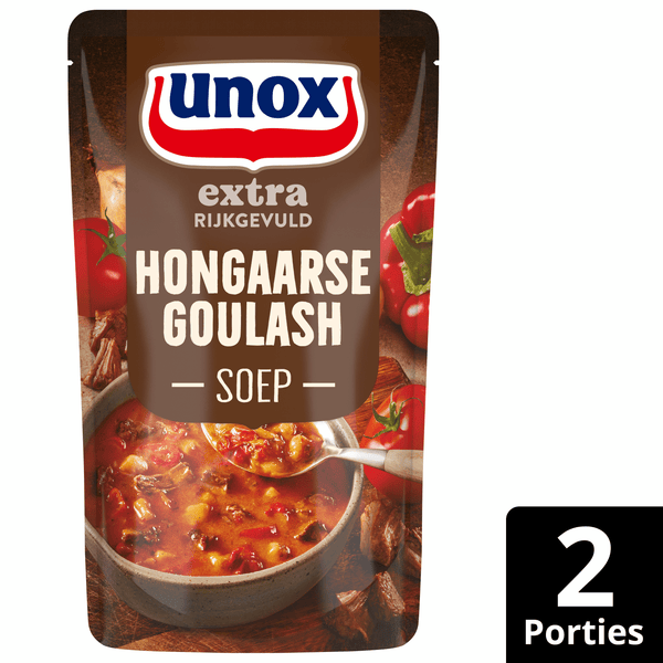 Unox Suppe im Beutel Gulaschsuppe extra reichhaltig gefüllt
