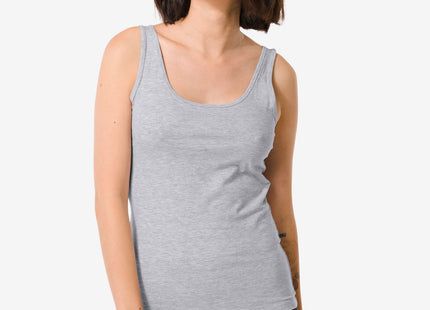 women's shirt cotton gray melange