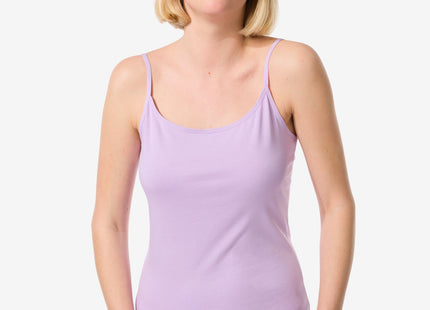 ladies shirt stretch cotton purple