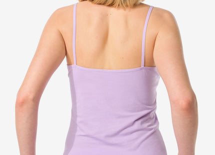 ladies shirt stretch cotton purple