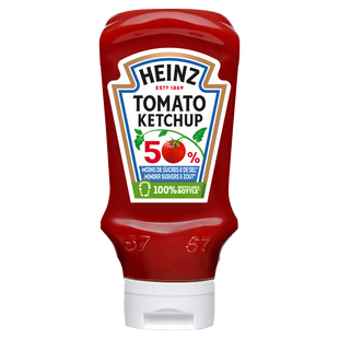 Heinz Ketchup 50 % weniger Zucker und Salz