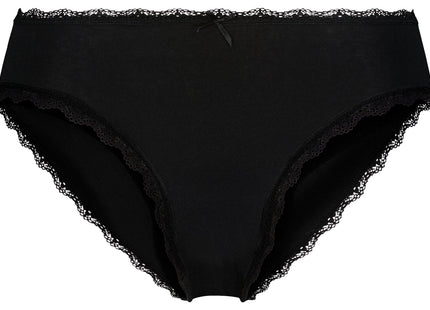 ladies brazilian cotton with lace black