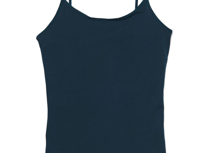 women's shirt spaghetti straps dark blue