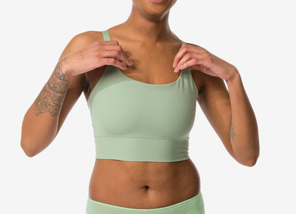 ladies brazilian micro with mesh medium green