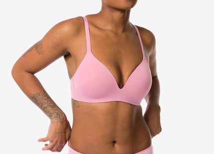 women's thong seamless micro pink