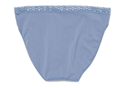 ladies briefs seamless with lace blue