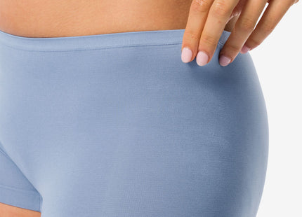 women's shorts seamless micro mid blue