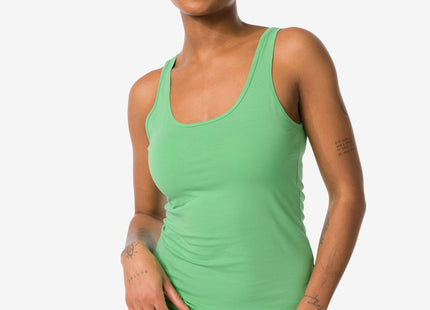 women's shirt stretch cotton green