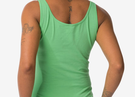 women's shirt stretch cotton green