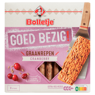 Bolletje Krokante graanrepen cranberry