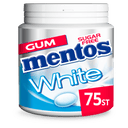 Mentos Kaugummi Weißer süßer Mintgeschmack