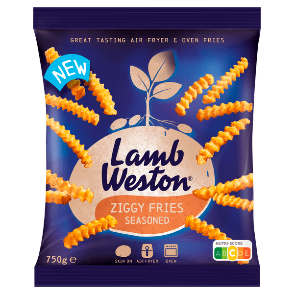 Lamb Weston Ziggy fries seasoned