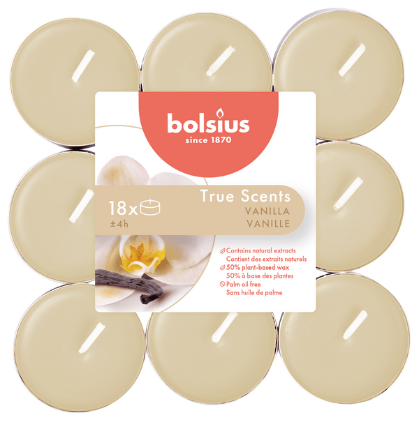Bolsius Scented Tea Light True Scents Vanilla