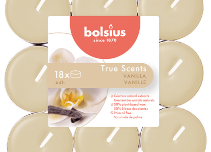 Bolsius Fragrance Tea Light True Scents Vanilla