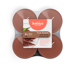 Bolsius Maxilicht true scents old wood