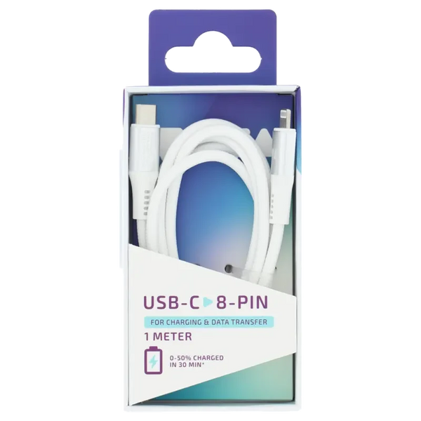 VOYA USB-C naar 8-pin kabel 1 meter