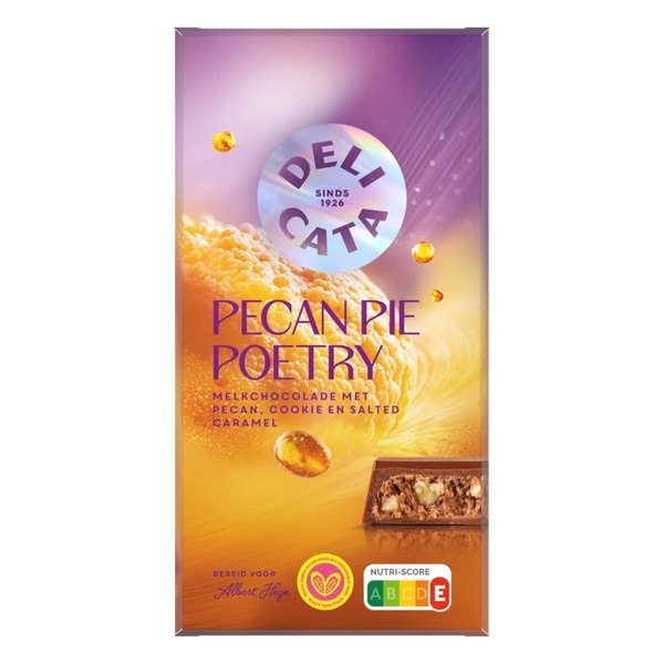 Delicata Reep pecan pie poetry melkchocolade