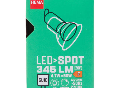 led spot clear GU10 4.7W 345lm dim