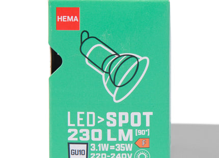 led spot clear GU10 3.1W 230lm