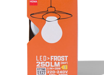 led pear glass frost E27 2.1W 250lm