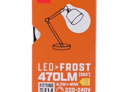 led kogel glass frost E14 4.2W 470lm dim