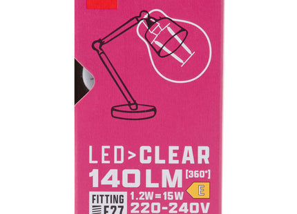 led kogel clear E27 2.1W 140lm