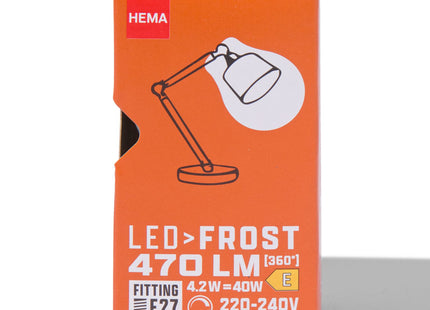 led kogel frost E27 4.2W 470lm dim