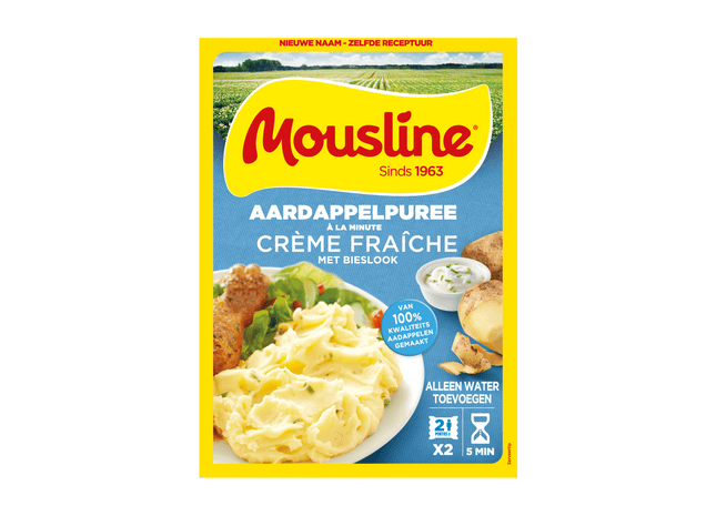 Mousline Aardappelpuree á la min Crème Fraîche