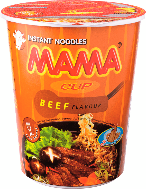 Mama Instant-Becher-Nudeln Rindfleisch