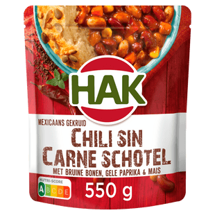 Hak Chili sin carne schotel