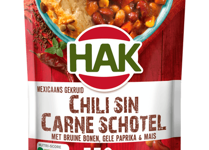 Hak Chili sin carne schotel