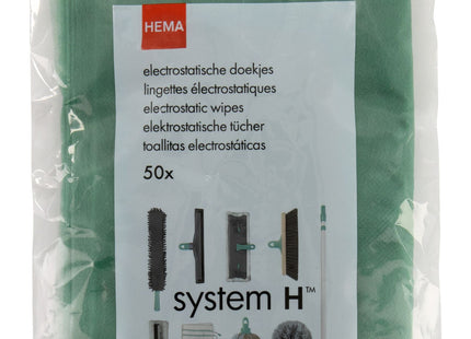 elektrostatische vloerdoekjes - System H - 50 stuks