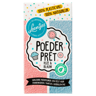 Leentjes Poederpret rosa/blau