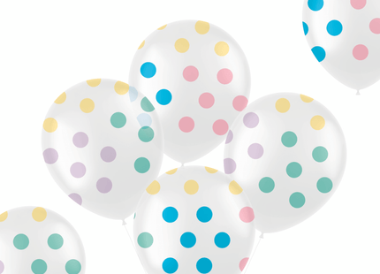 Folat Ballonnen pastel dots 33 cm