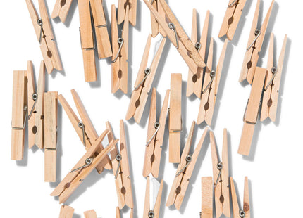 wasknijpers hout - 36 stuks
