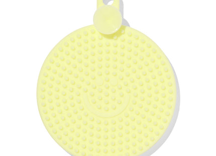 silicone cleaning sponge Ø10cm yellow